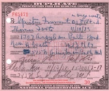 Vintage Prohibition Whiskey Prescription Doctor Pharmacy Bar Baltimore MD Thomas