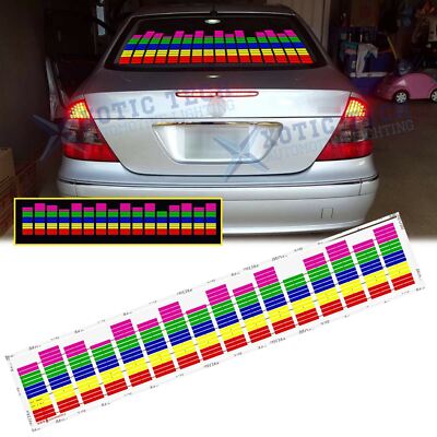 Music Rhythm LED Flashing Light Sound Activated Sticker For Mecerdes C CLA Class