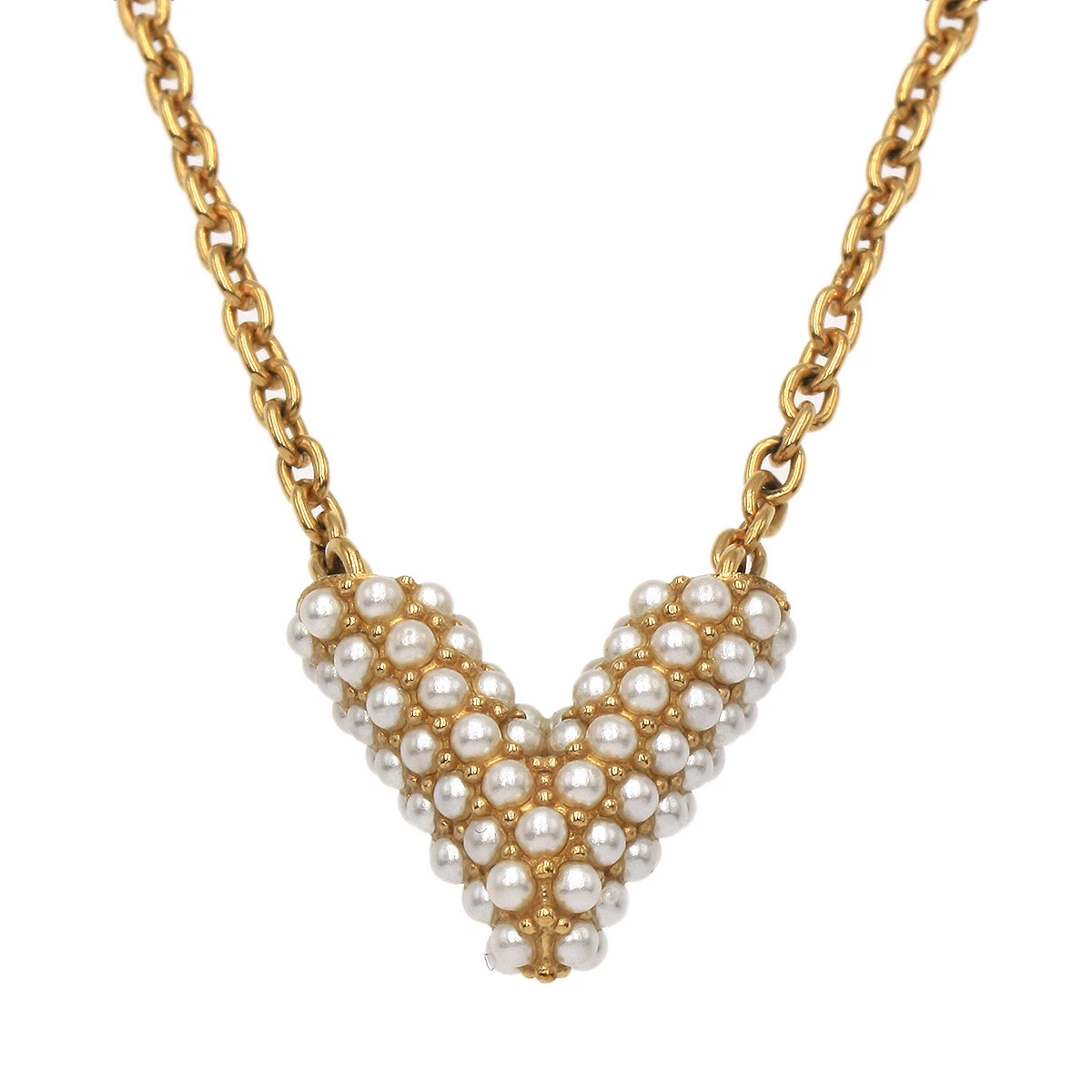 Louis Vuitton Essential V Pearl Necklace M68358