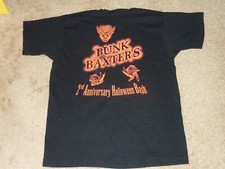 Vintage 90s Bunk Baxter's 2nd Anniversary Halloween Bash Made in USA T Shirt XL