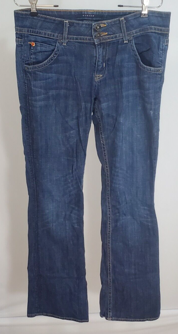 Hudson Jeans Made in USA. Woman's Size 29 Boot cut Mid-Rise. Good Condition