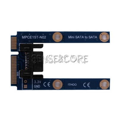 mSATA Mini Extender to 7 Pin SATA HDD Convert Card Adapter