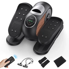 MERACH E32 Under Desk Elliptical 12-Level Pedal Exerciser w/ Remote for Seniors