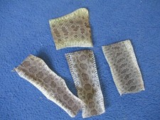 4 rattlesnake skin pieces Snake skin scraps pen blanks small wrap education F4