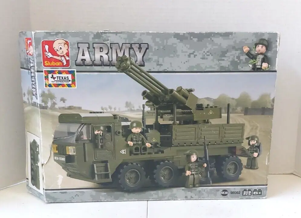 Sluban Army M38-B0302 Military Unit 306pc Building Set (NEW OPEN BOX)