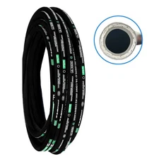 (3/4 in x 50 ft) Smooth Hydraulic Hose Coiled 3118 PSI Rubber Oil Flexible Hose