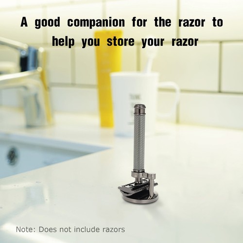 TRADIZIONALE Supporto per Rasoi di Sicurezza Acciaio Inox compatibile con Rasoi MULHLE - Foto 8 di 12
