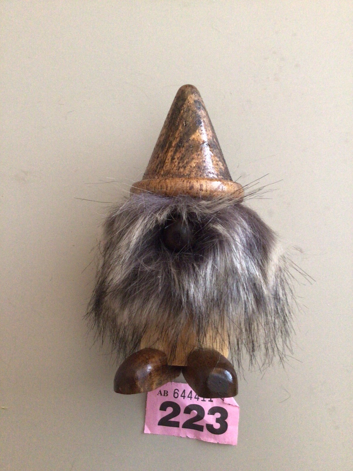 Hand Made Wooden Hairy Gonk / Gnome ornament "Cuthbert " eBay
