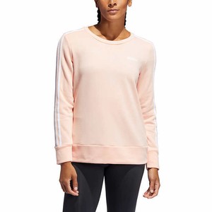 adidas Ladies' 3-Stripe Crewneck Sweatshirt Glow Pink Size S NWT Fast Shipping | eBay