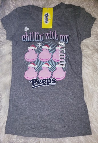 Christmas With My Peeps T Shirt Small 