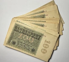 1923 Germany 100 Million Mark P107 Extra Fine - Almost Unc. Free Shipping