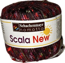 Schachenmayr Nomotta Scala New Ribbon Yarn Lot of 1 Purple Mulit Germany