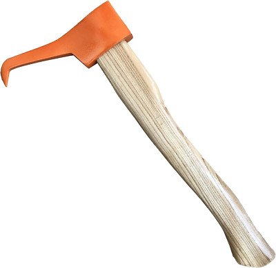 Hookaroon/Pickaroon Logging Tool - Wood Handle, Log Hook for Lifting Moving Fire