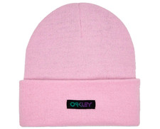 Oakley Gradient Patch Beanie   Pink Cuff Winter Hat - One Size Fits Most