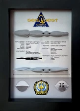 SeaQuest Memorial Display Shadow Box, DSV-4600, 5.75" x 7.75