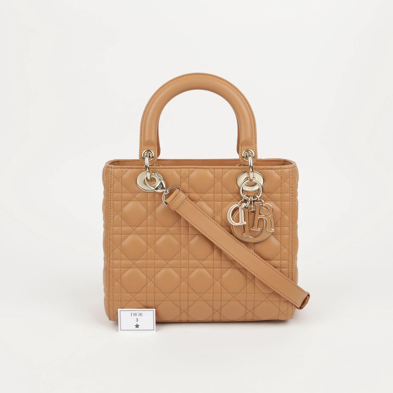 Sac fourre tout et bandoulière Dior marron moyen cannage agneau M0565ONGE 62932442