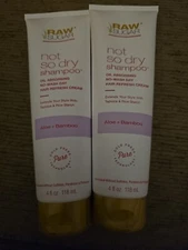 2 Pc Raw Sugar Not So Dry Shampoo Aloe + Bamboo, 4 fl oz (J15)