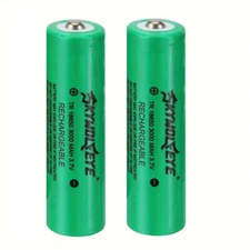 【NEW】SKYWOLFEYE RECHARGEABLE BATTERY 3.7V 3000MAH BUTTON TOP LI-ION (2 PIECES )