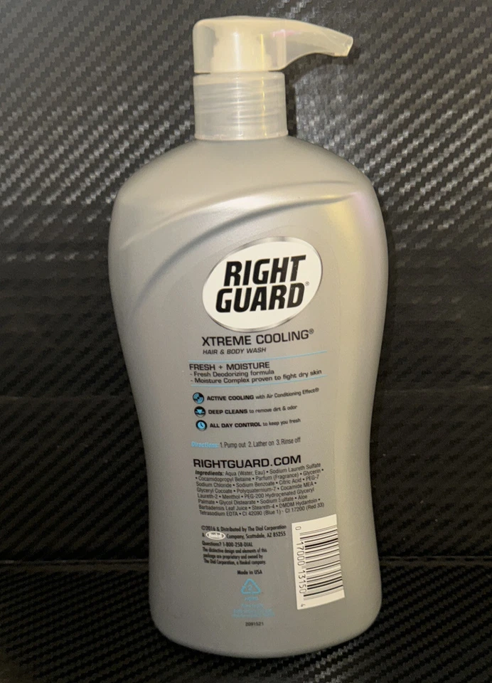 Right Guard Xtreme Cooling Chill Hair& Body Wash  Fresh + Moisture 32 OZ. - Image 3 of 4