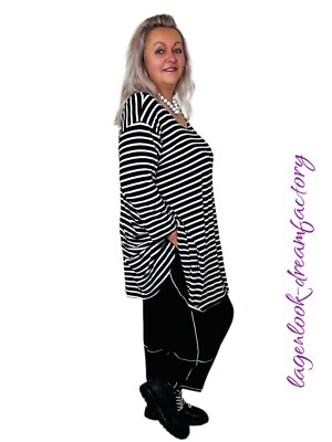 MYO-Lagenlook A-Linie Tunika Long-Shirt CURRY 42/44,46/48,50/52,54/56,58/60