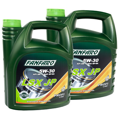 2x 4 Liter SAE 5W30 Fanfaro LSX JP Motoröl für Hyundai Toyota Kia Nissan Motoren
