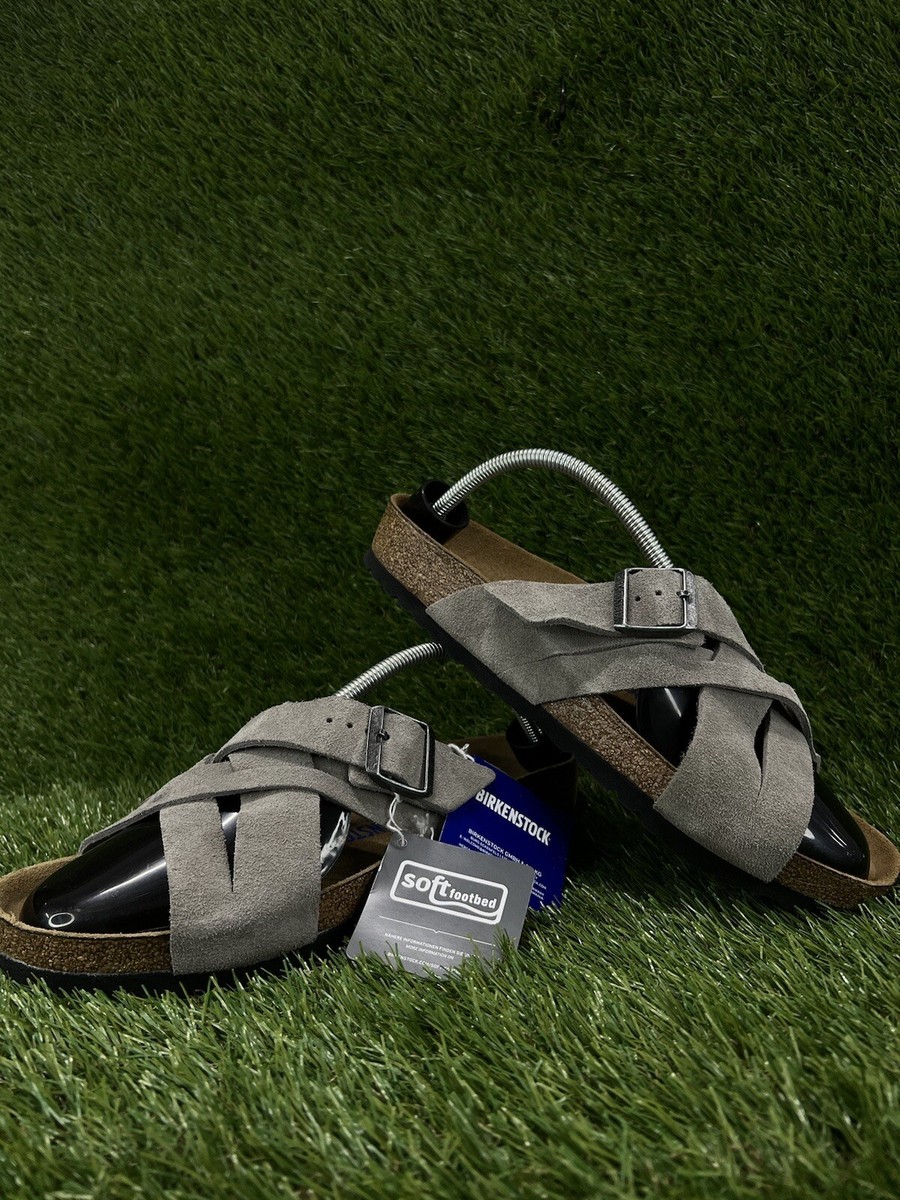Birkenstock Mens Lugano Soft Footbed Suede Leather Sz 10 43  display picture 3
