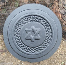 Star of David Jewish Star stepping stone mold concrete reusable mould 12" x 1.5"