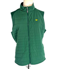 New Magnolia Lane Masters Tech Green Golf Vest Women's Size XL Full Zip
