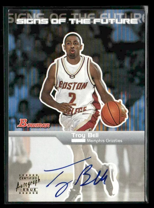 2003-04 Bowman #SFA-TB Troy Bell Signs of the Future