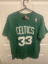 Larry Bird Boston Celtics Black NBA Classic Size L New NWT Basketball Fast Ship
