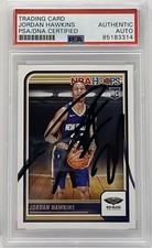 Jordan Hawkins Signed 2023/2024 NBA Hoops Rookie Card PSA/DNA Slabbed Pelicans