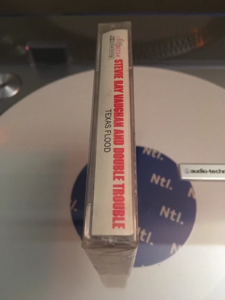 Stevie Ray Vaughn and Double Trouble Texas Flood (Cassette, 1983, Epic) Sealed - Image 4 of 4