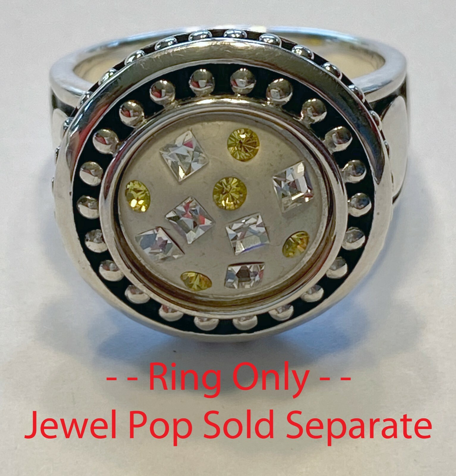 Kameleon Ring - KR28 - Round Dots with Antique accents Ring - Size 6