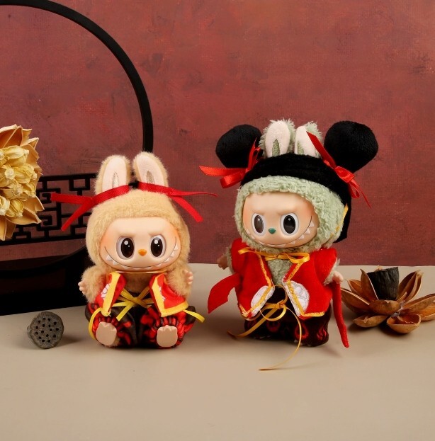 POP MART LABUBU Monsters Plush Doll Nezha Outfit Set Clothes Only