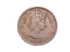 1959 British Caribbean Territories 10 Cents Elizabeth II KM#5-Nice Circ-c1791xux