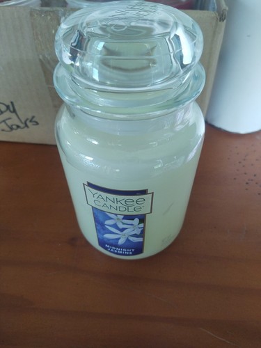Yankee Candle 22 oz Midnight Jasmine Glass Jar NEW! - Picture 1 of 3