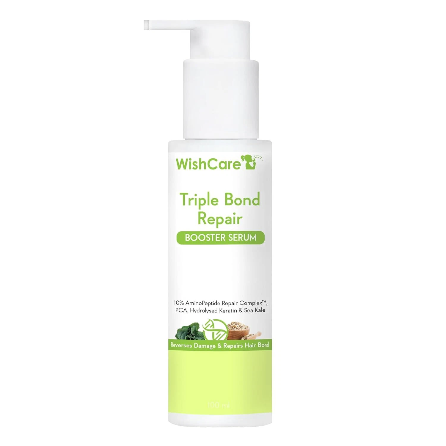 WishCare Triple Bond Repair Booster Hair Serum - 10% AminoPeptide Complex -100ml