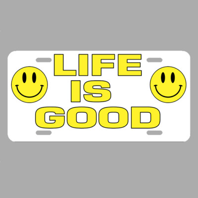 Smiley Face License Plate