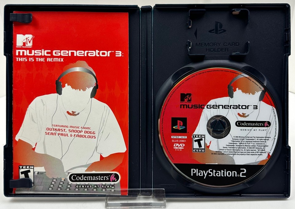 MTV Music Generator 3 This Is The Remix (PlayStation 2, 2004) CIB