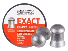 JSB Match 500 Count EXACT HEAVY Domed 4.5mm .177 Caliber Premium Airgun Pellets
