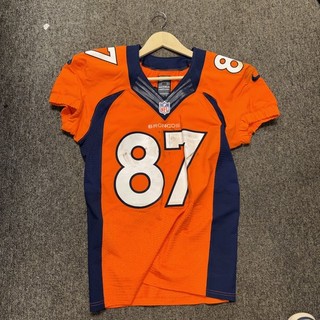 Authentic GAME WORN Eric Decker Denver Broncos Jersey Orange NFL RARE 🔥