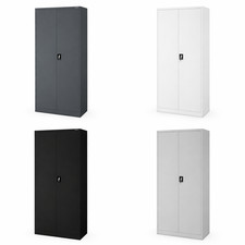 Metallschrank Aktenschrank Umkleideschrank Spind Putzspind Metall 220x90x45 cm