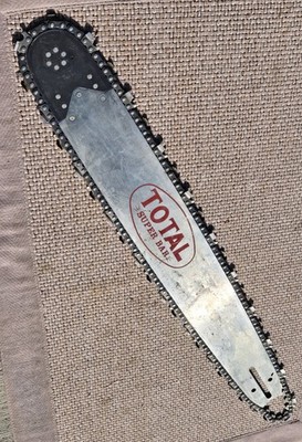 Vtg TOTAL Tsumura Jonsereds 24'' Chainsaw Bar & Chain  3/8'' Pitch, .058 Ga 82 D