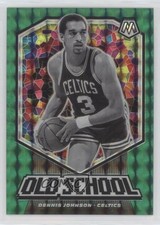 2019-20 Panini Mosaic Old School Green Mosaic Prizm Dennis Johnson #6 HOF 1b0