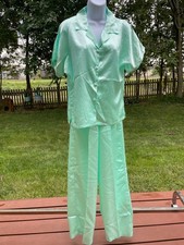 Mint Green Womens Pajama Set Medium