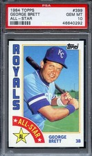 1984 Topps #399 George Brett All Star PSA 10 HOF Kansas City Royals 0292