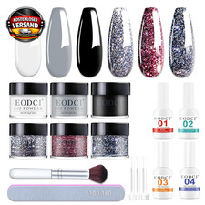 Dipping Powder Set f&uuml;r Nagelkunst einfache Manik&uuml;re mit 6 Farben ohne UV-Licht