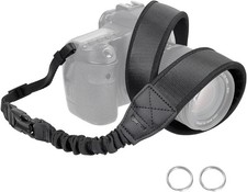 Soft Padded Stretchable Camera Neck Strap for DSLR, SLR, Mirrorless Cameras -