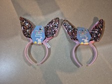 2 EASTER Ears Headbands Pink Sequins Decorations