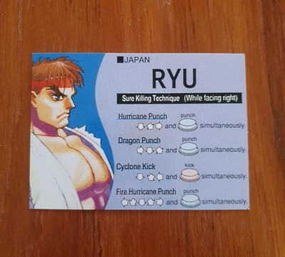 Kids Korner CapCom Street Fighter II Trading Cards 1994 - #29 (RU8)